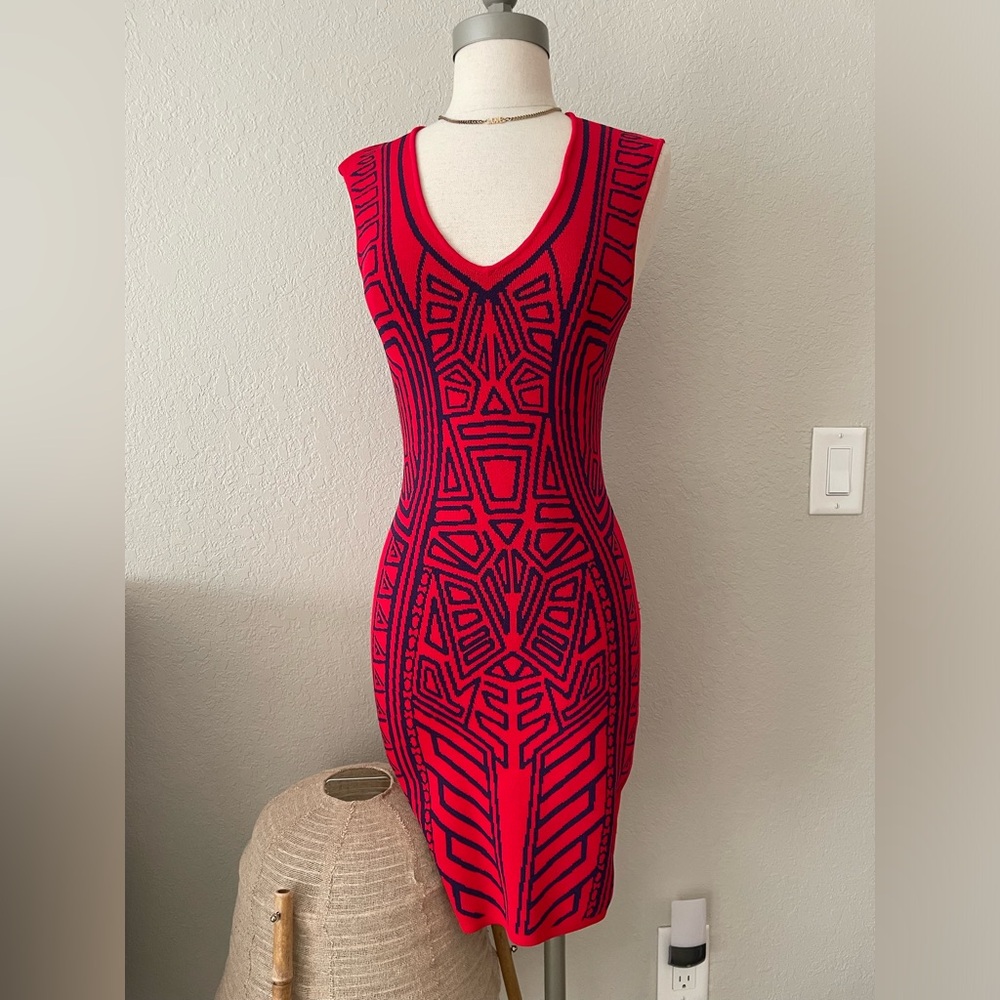 Woman’s sleeveless knit dress